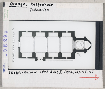 Vorschaubild Orange: Kathedrale, Grundriss 